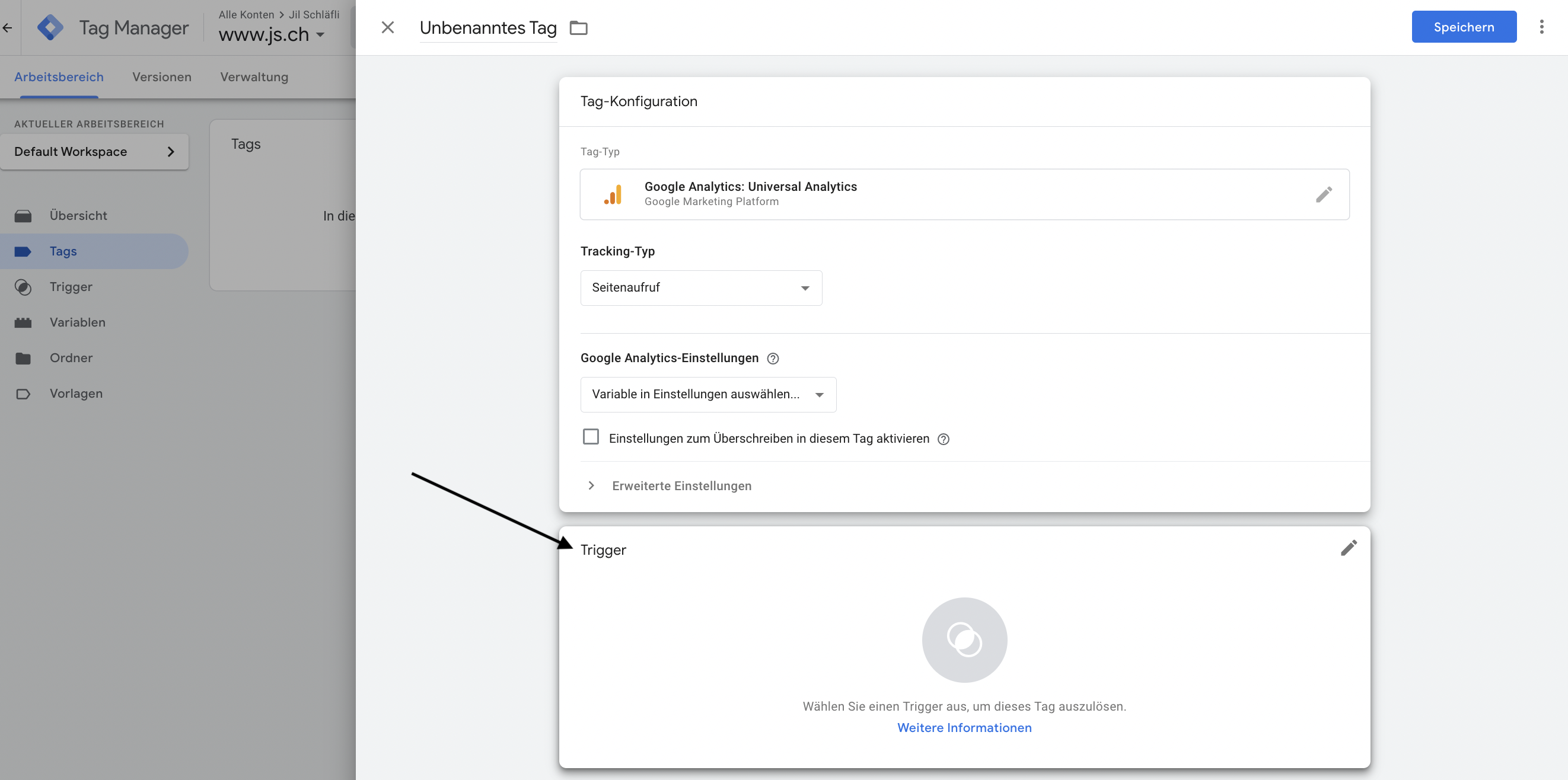 Google Tag Manager Google Analytics Universal Trigger